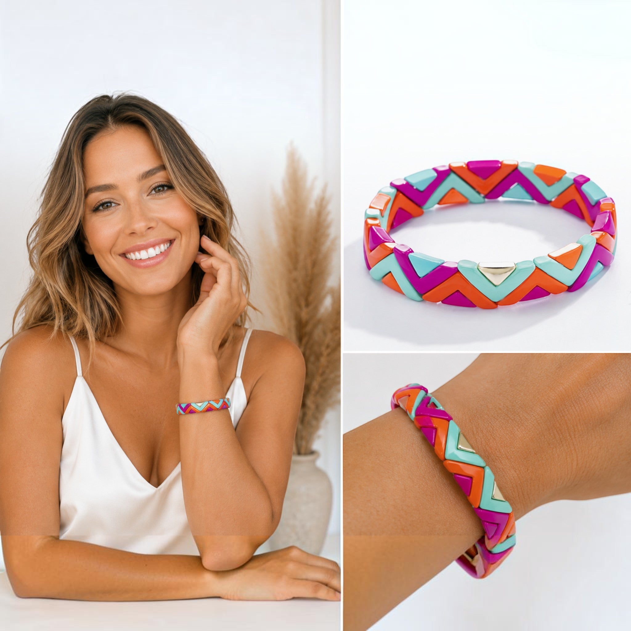 Bracelet élastique coloré