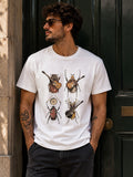 T-shirt Blanc Homme Beetles WOOOP