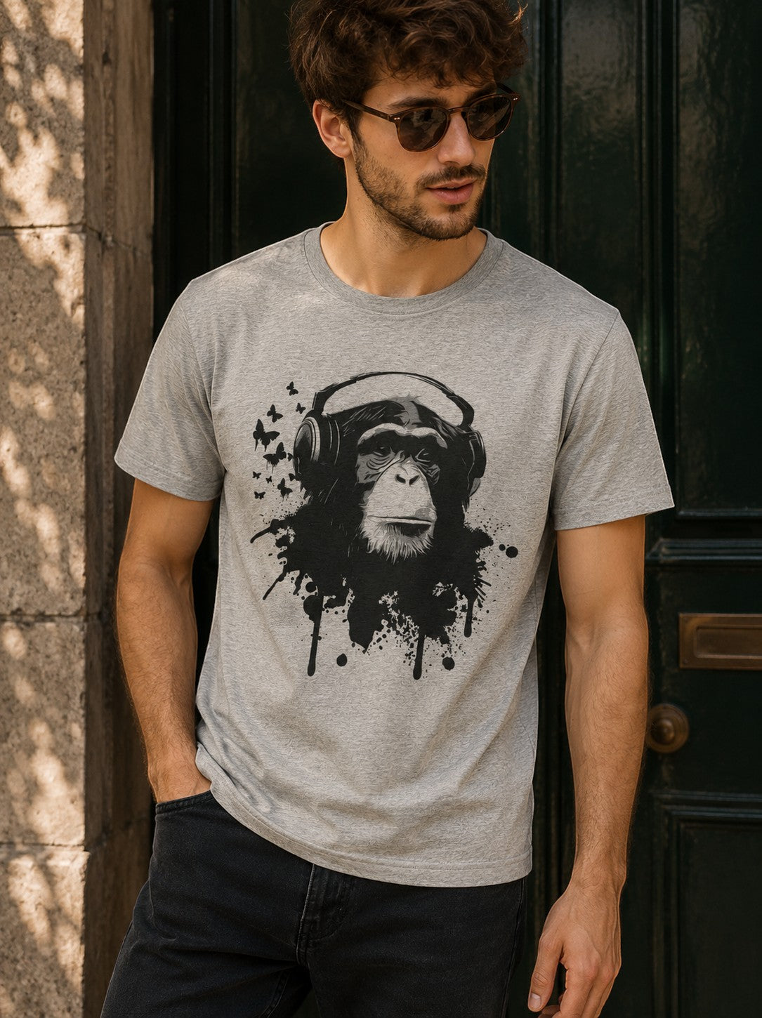 T-shirt Homme Creative Monkey WOOOP