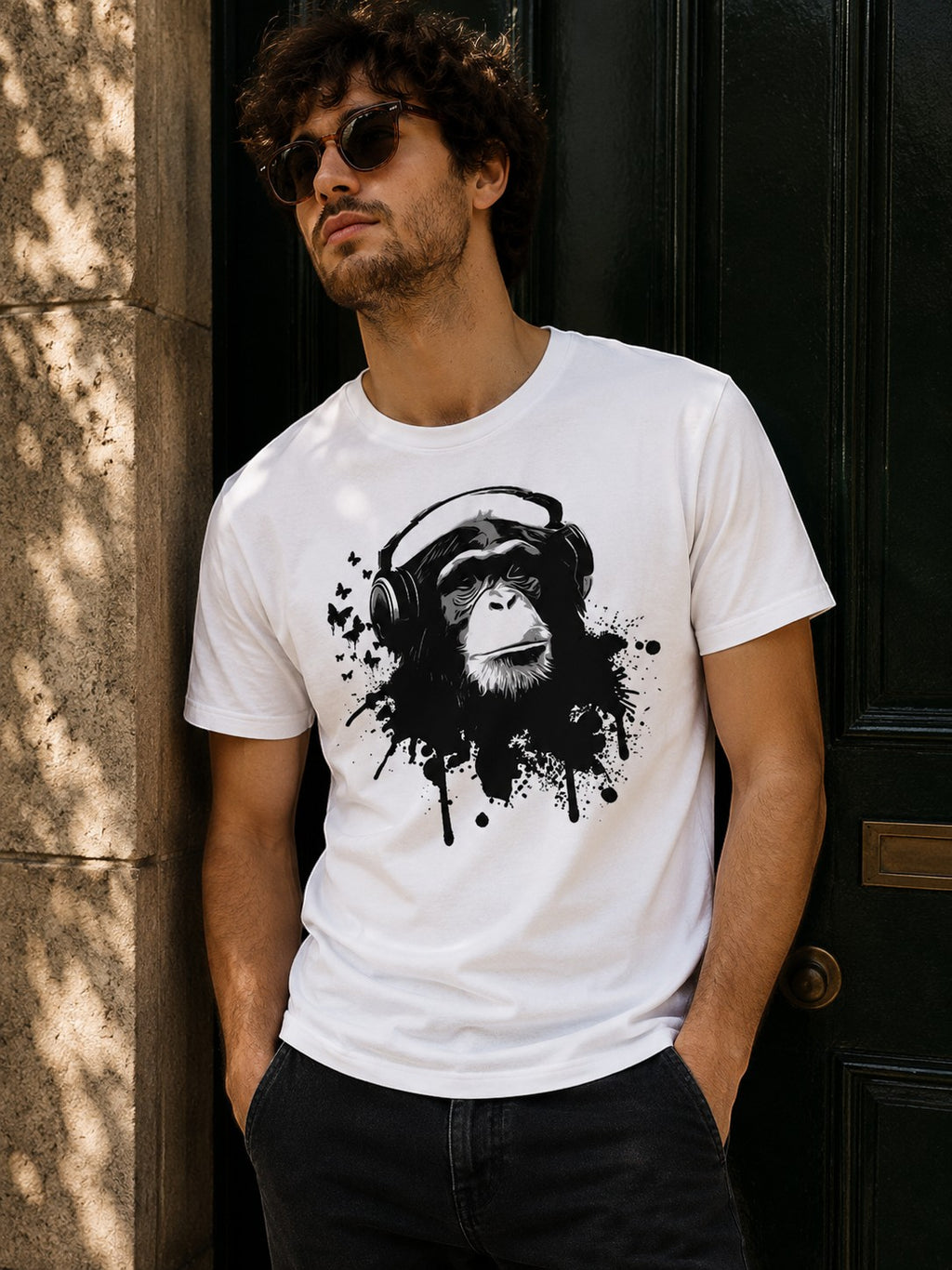 T-shirt Homme Creative Monkey WOOOP