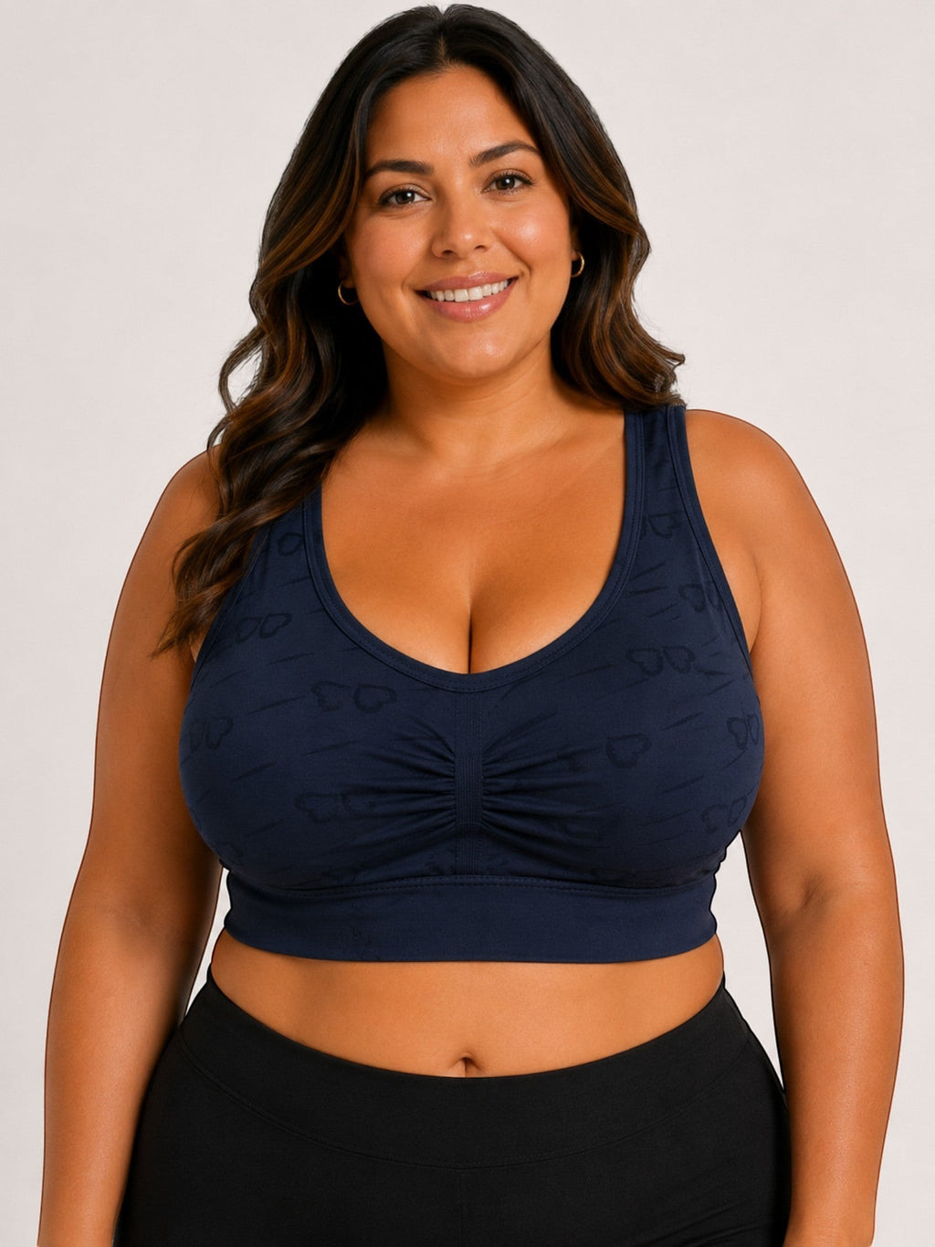 Brassière Grande Taille Motif Cœurs BELLE COM'ELLE - Lingerie - BELLE COM'ELLE