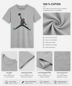 T-shirt Gris Chiné Homme Space Dunk WOOOP