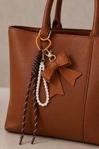 Grigri Sac & Porte-clé Nœud et Perles ÉLINE L'ATELIER