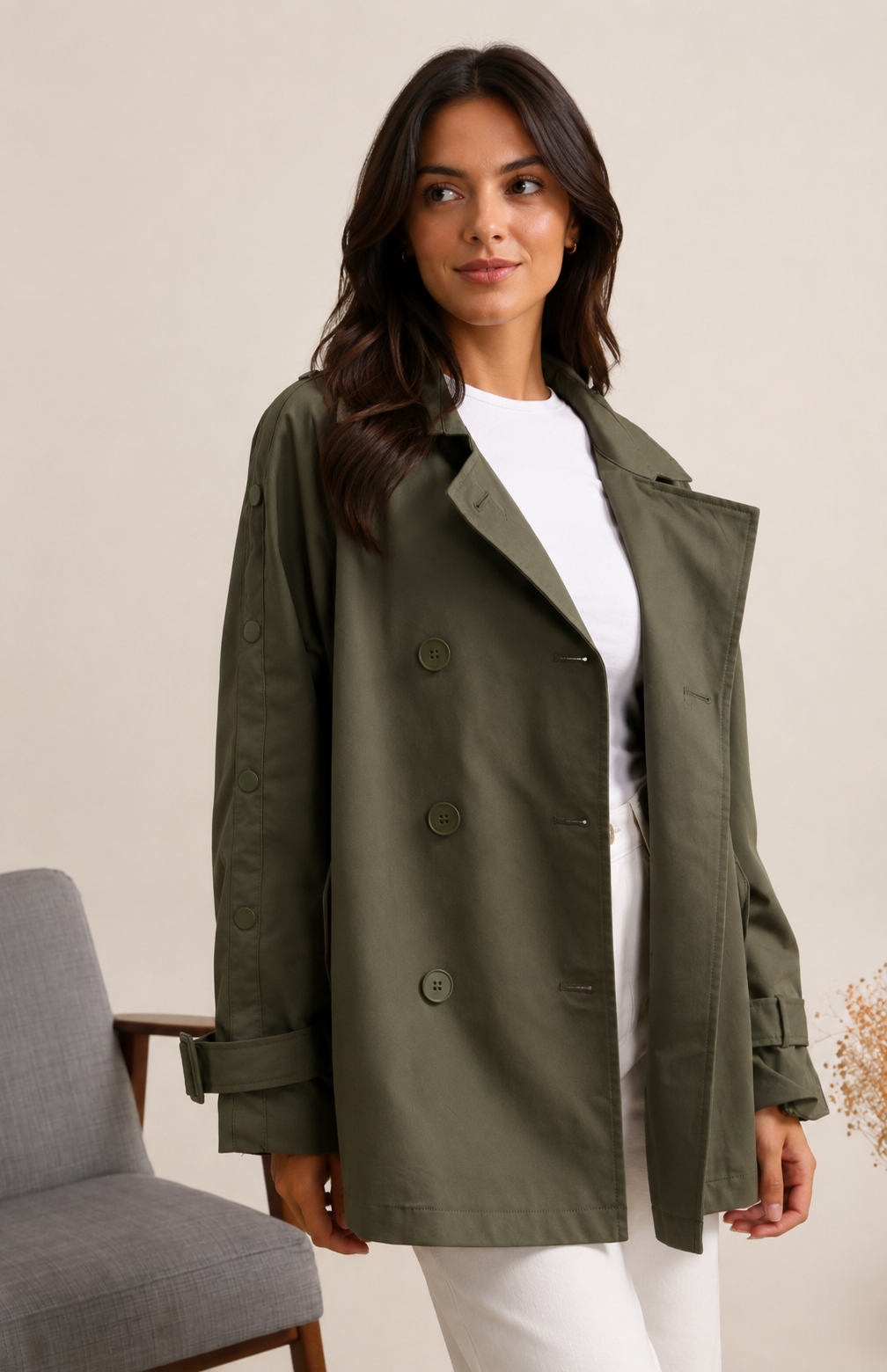 Trench-coat Mi-long ATTRAIT PARIS