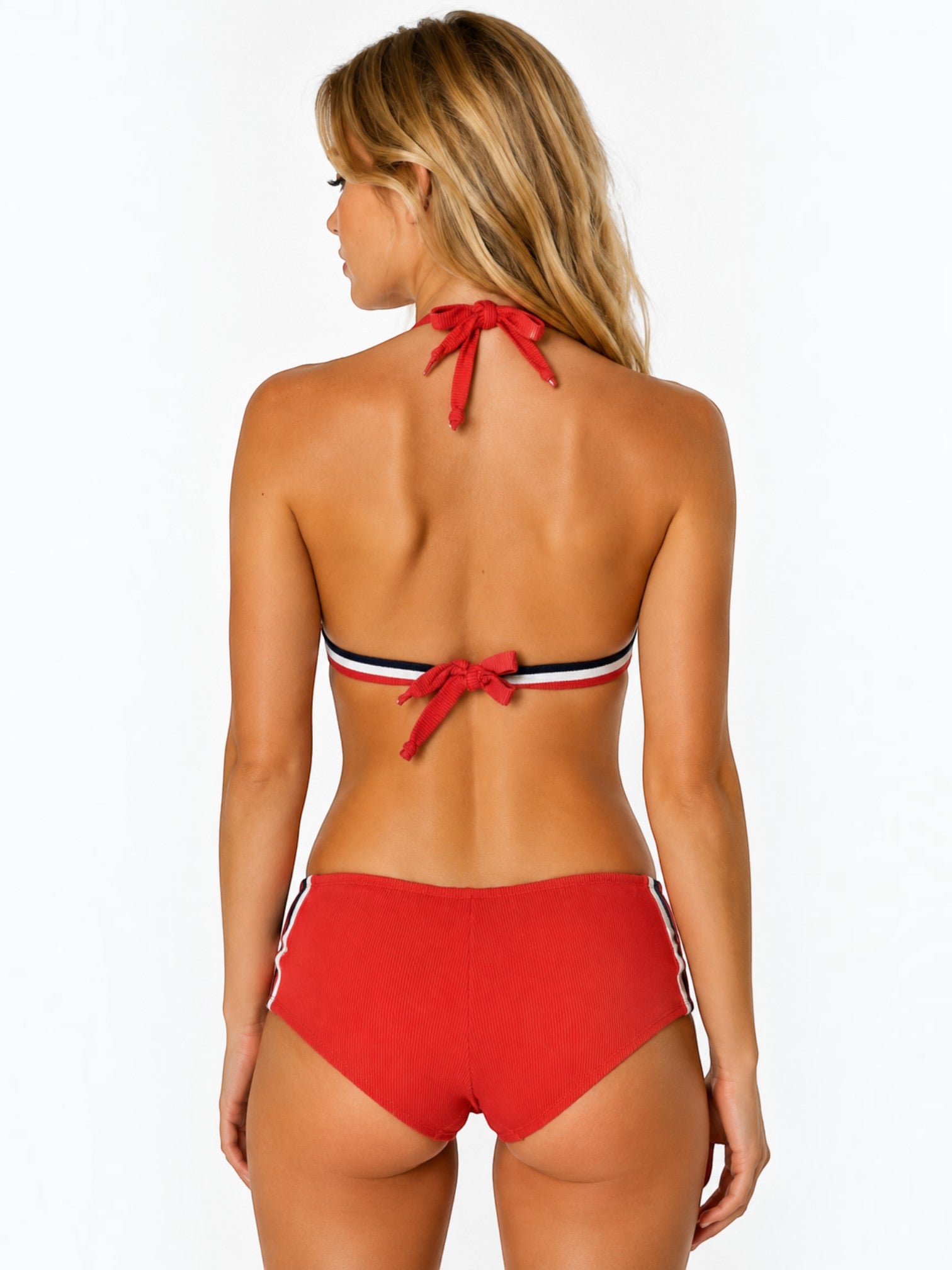 Bikini triangle à coque et shorty texturé BELLE COM'ELLE