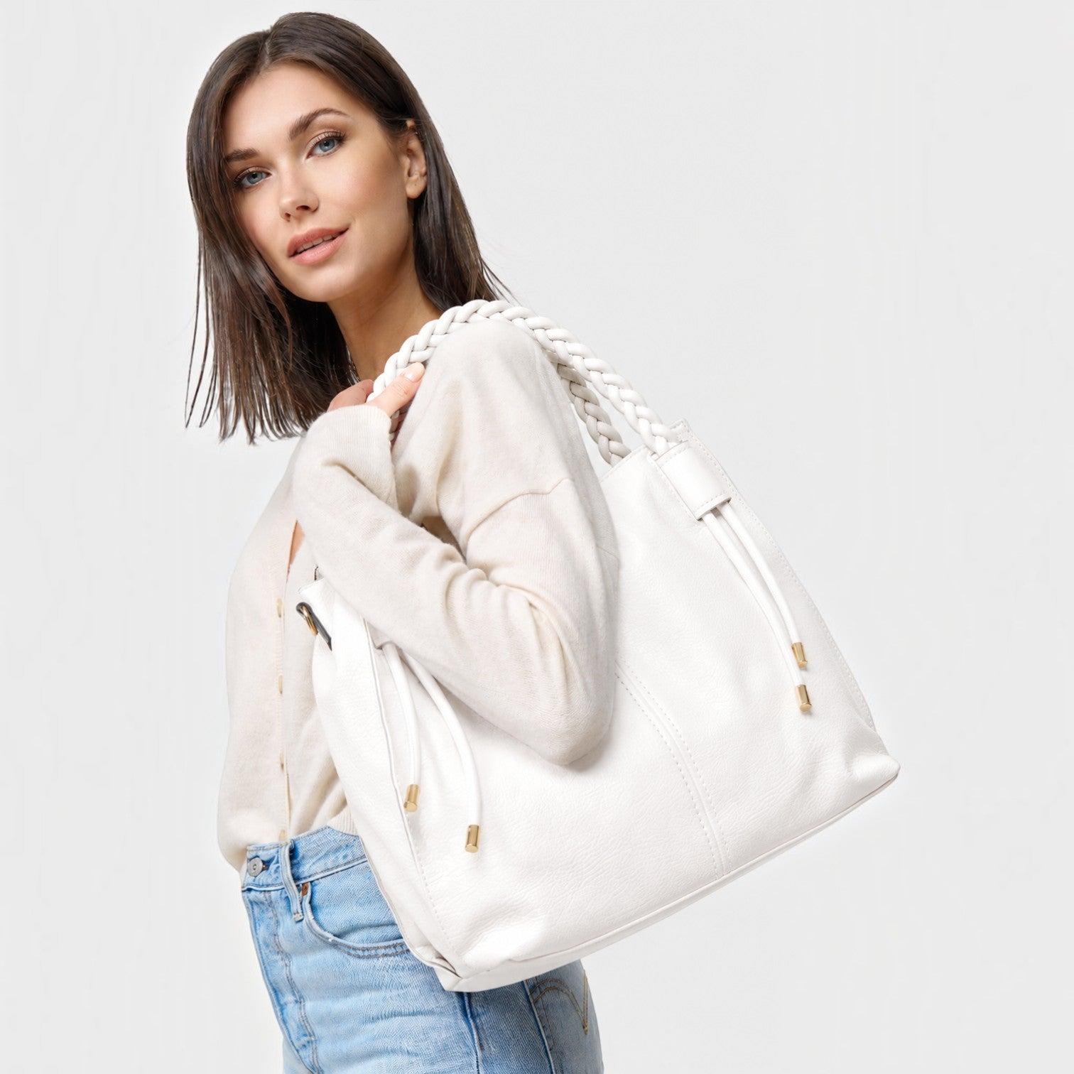 Sac Shopper Juby Anses Tressées HJS