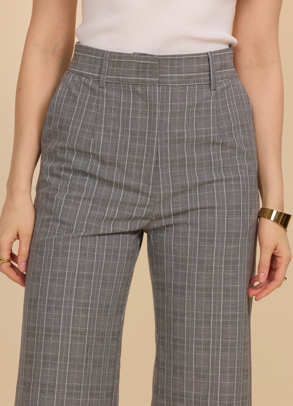 Ensemble blazer et pantalon à carreaux frime