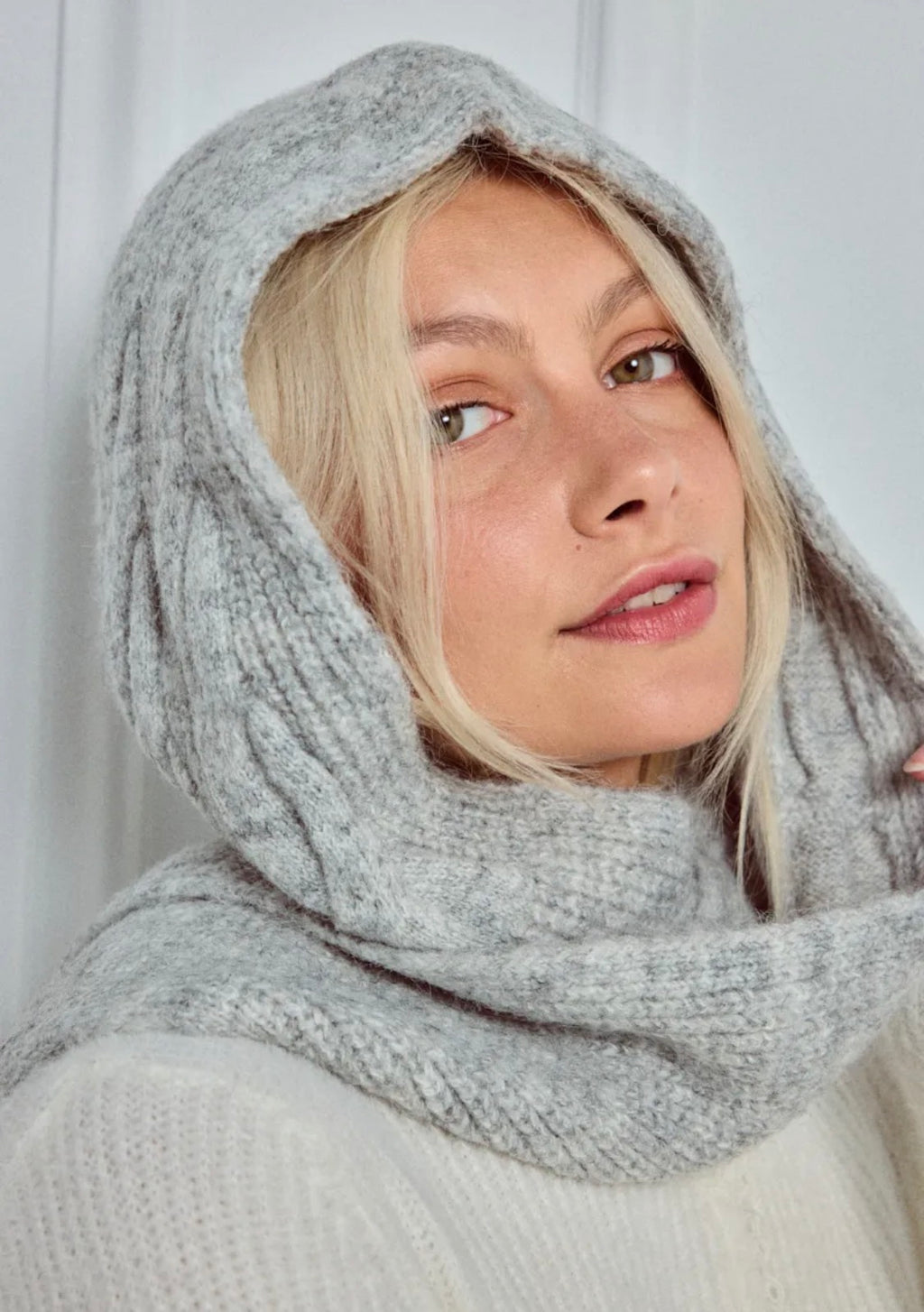 Bonnet écharpe 2-en-1 en laine BYREN | ÉLINE L'ATELIER
