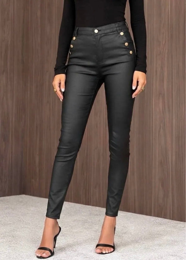 Pantalon enduit grande taille ESTEE BROWN