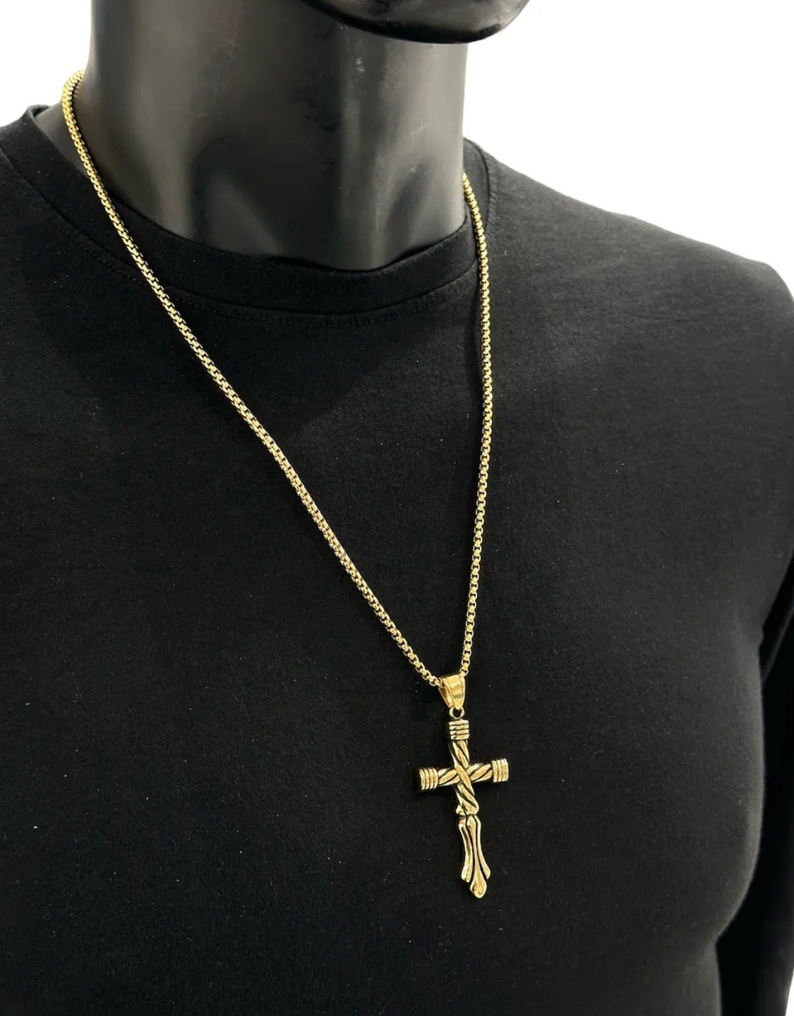 Pendentif homme acier inoxydable collier 60 cm ÉLINE L'ATELIER