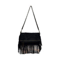 Pochette cuir suédé medium LOUISA LEE