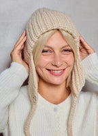 Bonnet cache-oreilles en laine BYREN | ÉLINE L'ATELIER
