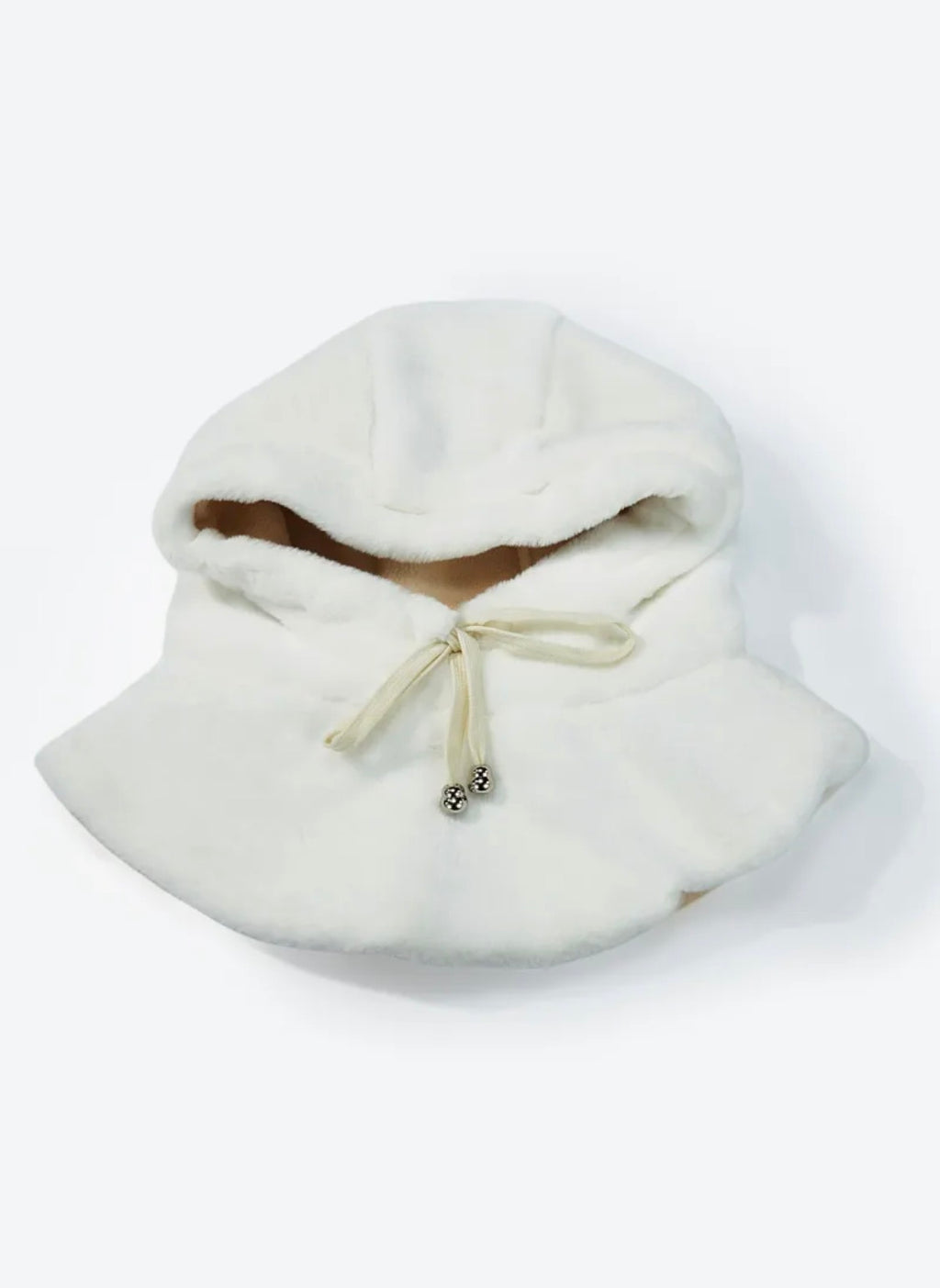 Cagoule moumoutée polaire ÉLINE L'ATELIER
