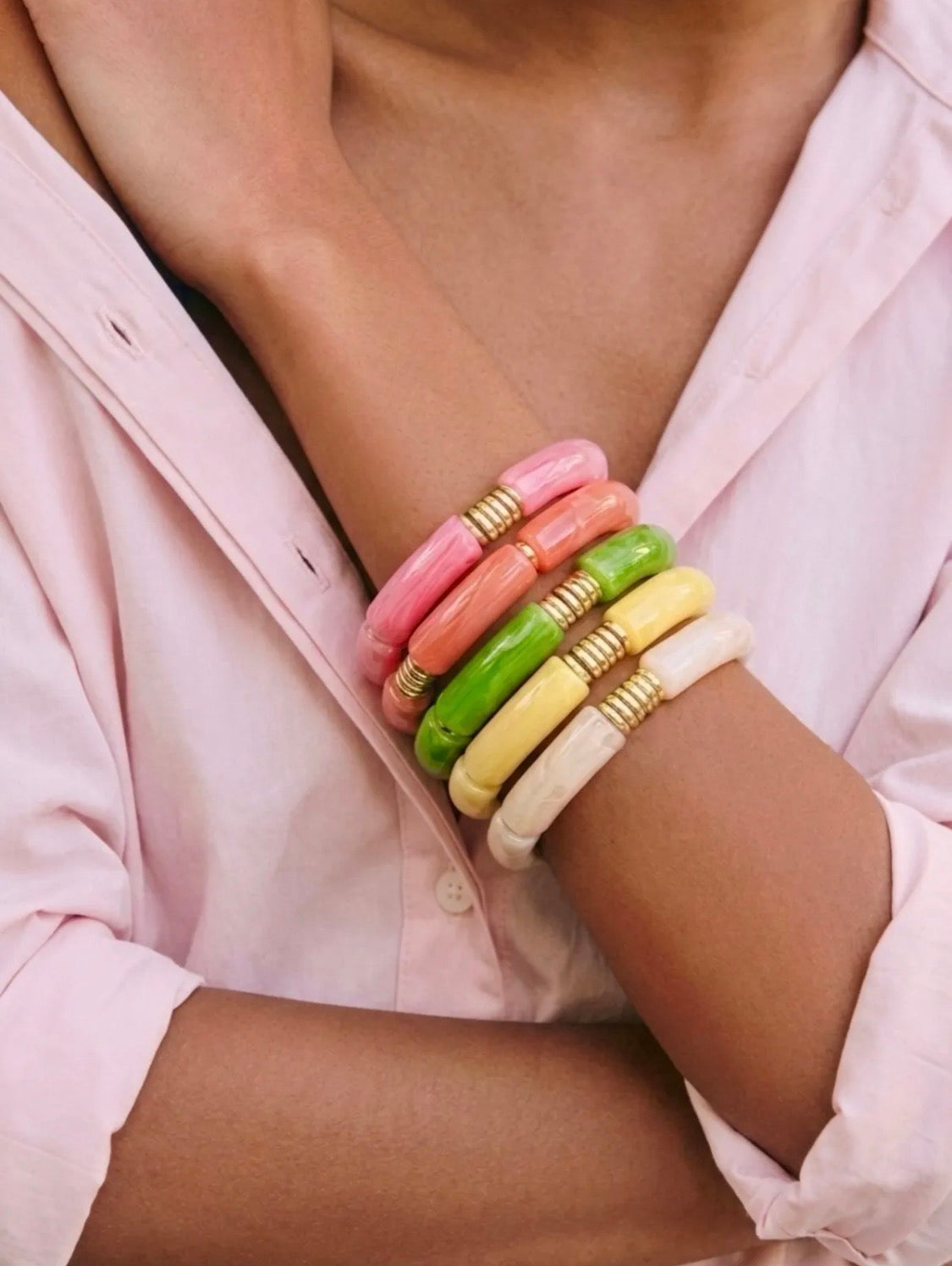 Bracelet élastique coloré BYREN | ÉLINE L'ATELIER