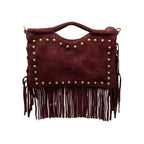 SAC CUIR SUEDE FRANGINE MINI CLOUTE Louisa Lee