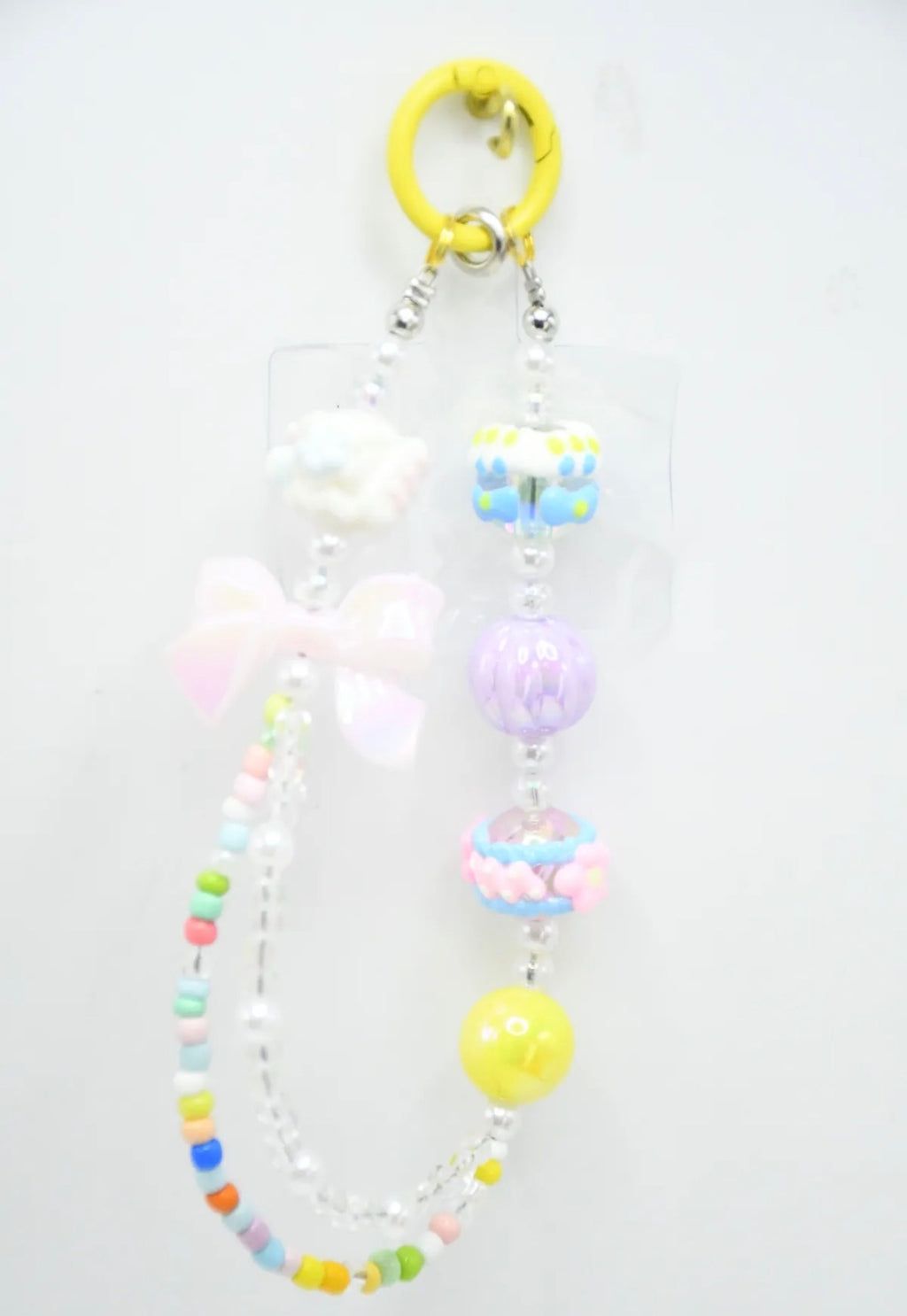 Chaîne de Portable Perles et Charms Kawaii Pastel ROSA
