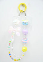 Chaîne de Portable Perles et Charms Kawaii Pastel ROSA
