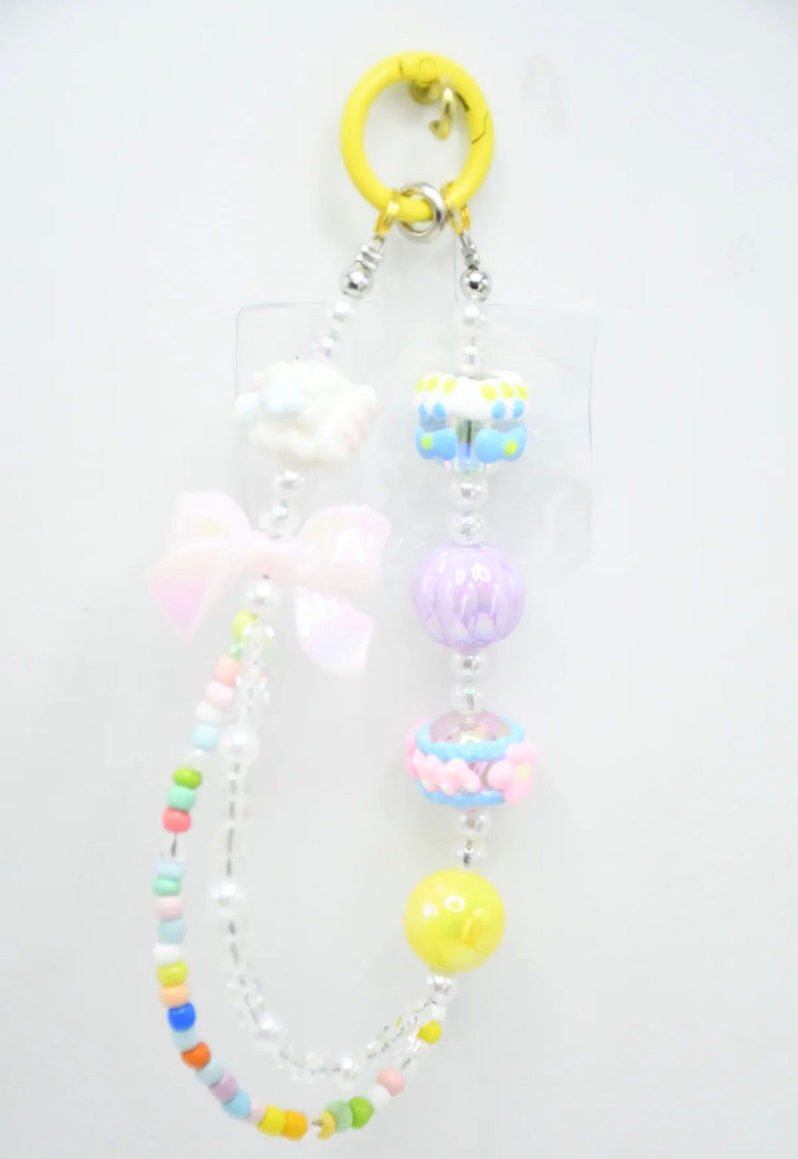 Chaîne de Portable Perles et Charms Kawaii Pastel ROSA