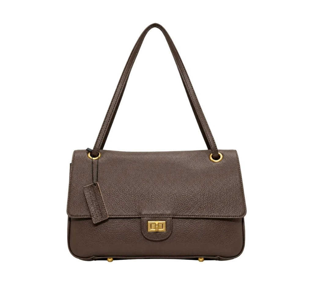 Sac épaule en cuir grainé Apoline LOUISA LEE
