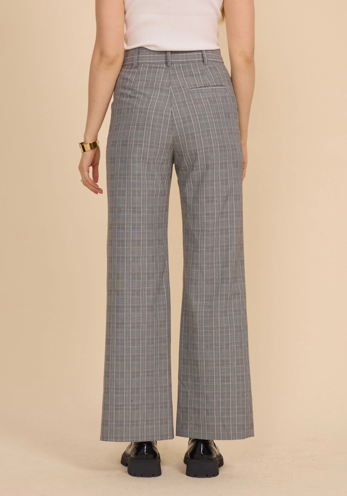 Ensemble blazer et pantalon à carreaux frime