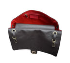 Sac à épaule en cuir suédé Aura M LOUISA LEE