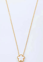 Collier fleur bijoux mystere
