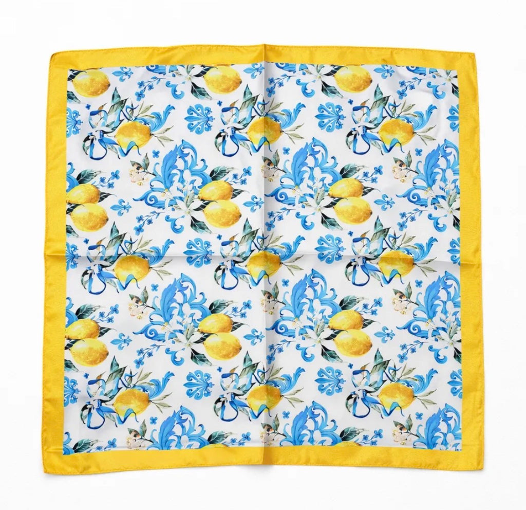 Foulard à motif fleuri Éline l'atelier — BYREN | ÉLINE L'ATELIER