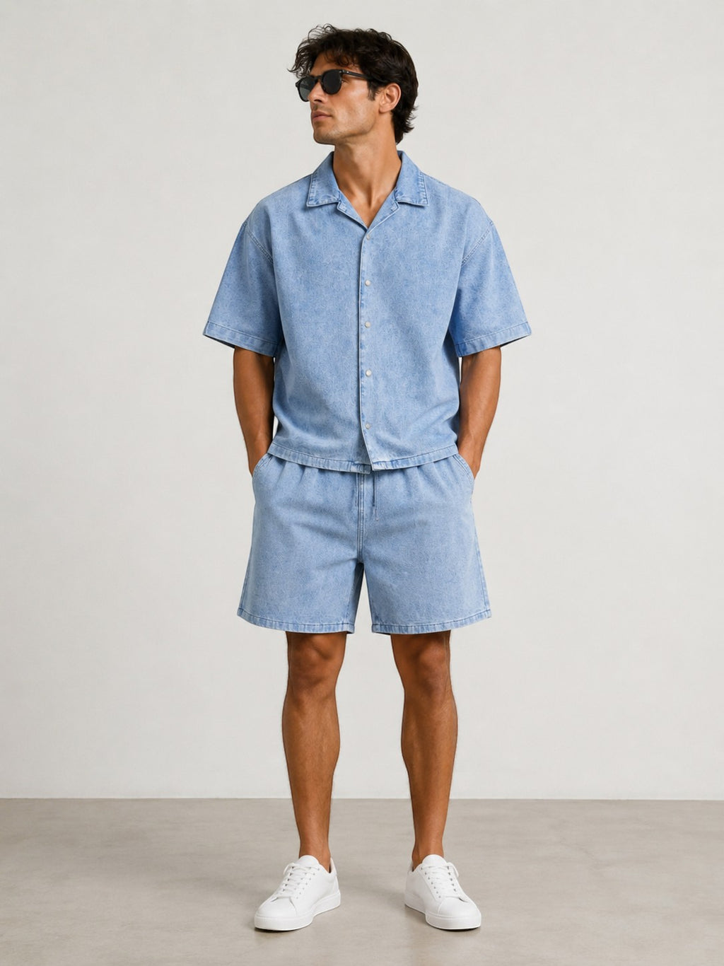 Ensemble Chemise et Short en Jean FRILIVIN