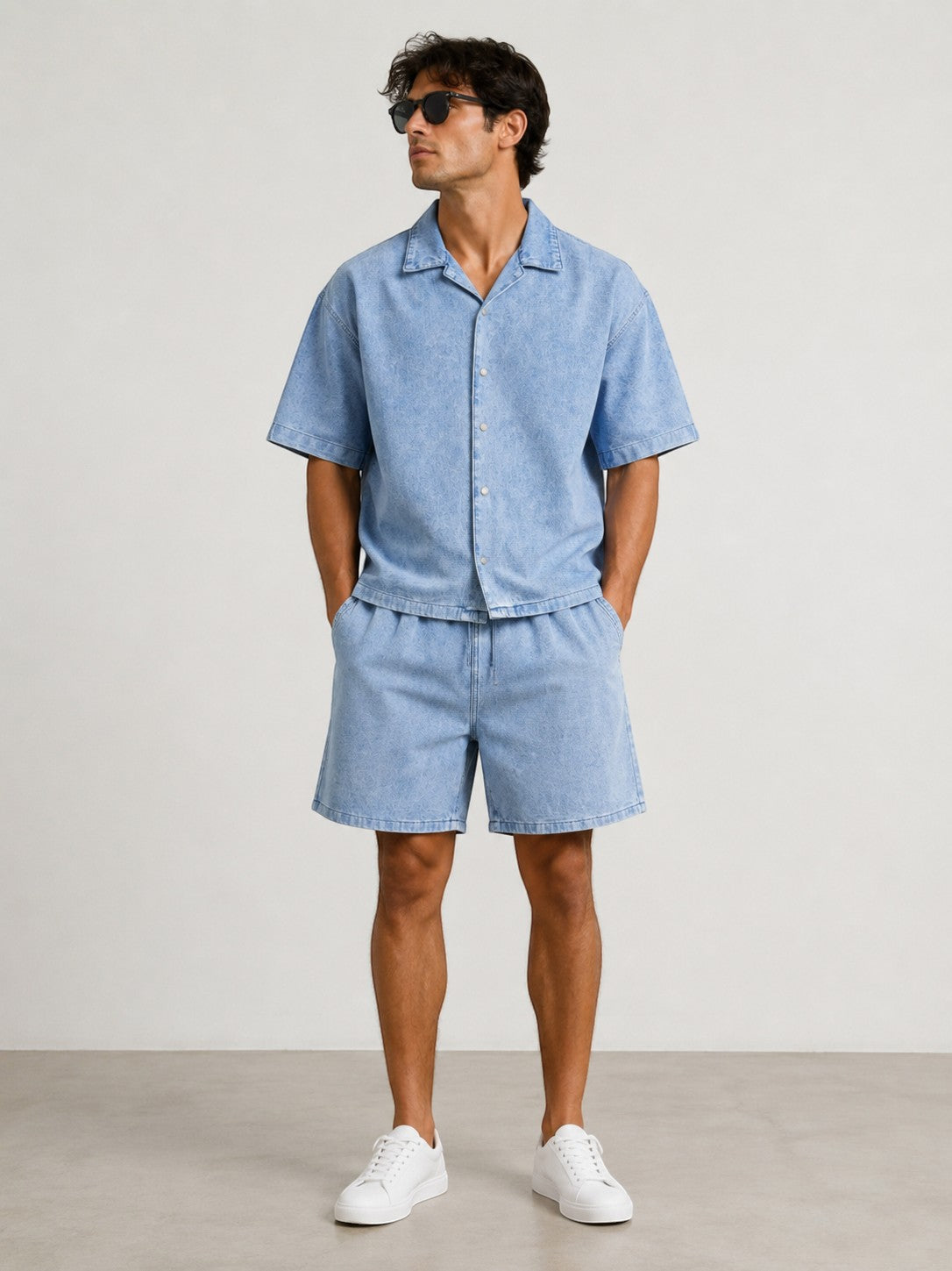 Ensemble Chemise et Short en Jean FRILIVIN