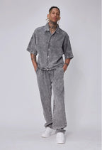 Ensemble coordonné denim gris — FRILIVIN