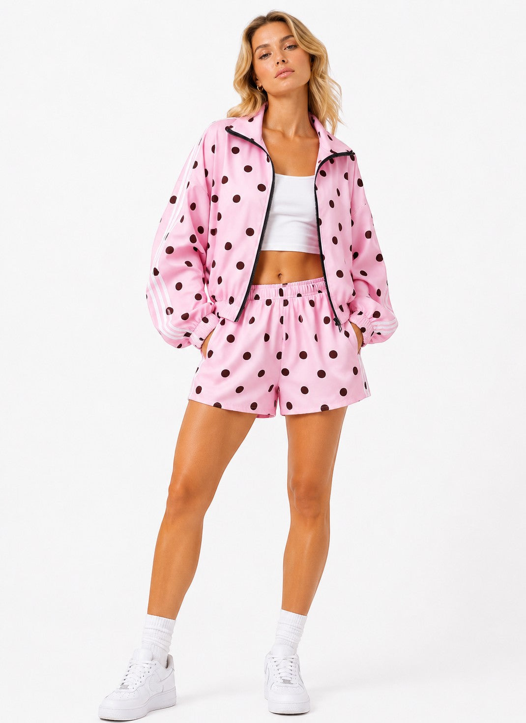 Ensemble femme sport chic pois multi couleurs BELLAVIE