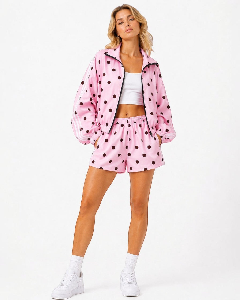 Ensemble femme sport chic pois multi couleurs BELLAVIE - Vêtements - BELLAVIE