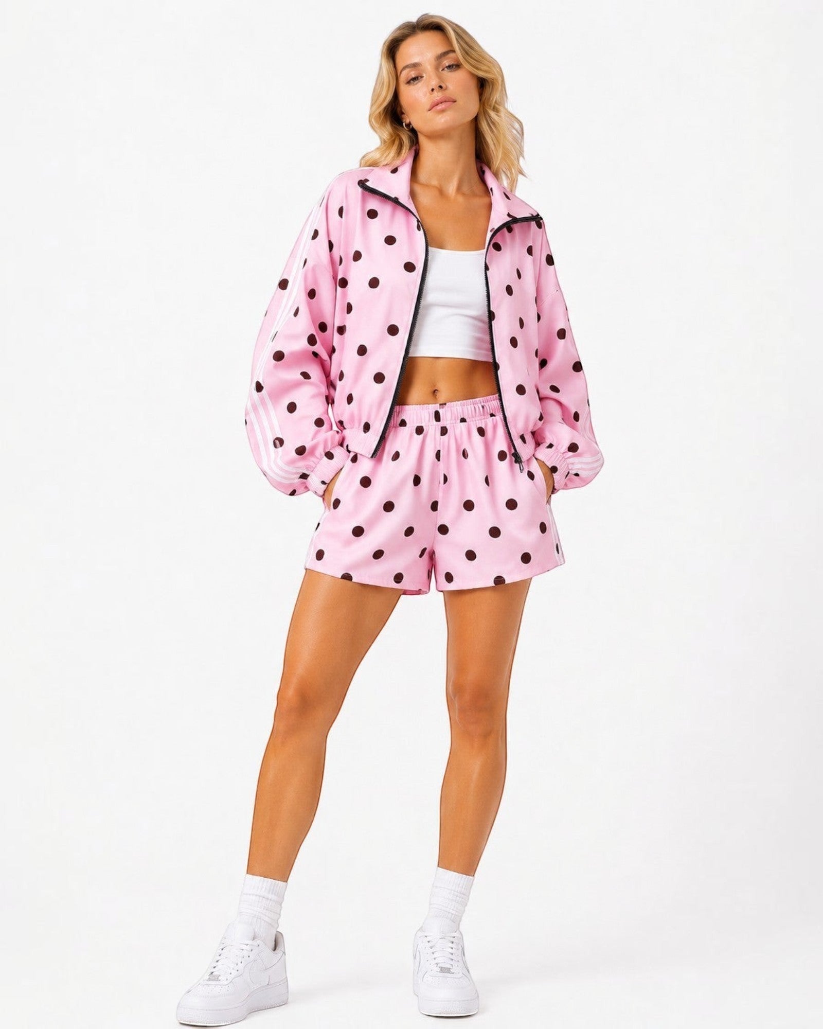 Ensemble femme sport chic pois multi couleurs BELLAVIE