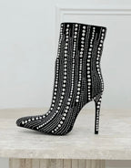Bottes noires en matière synthétique STEPHAN PARIS