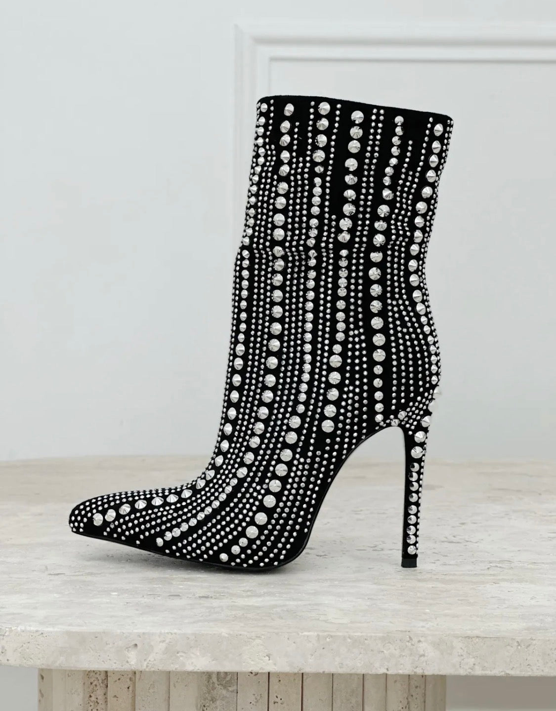 Bottes noires en matière synthétique STEPHAN PARIS