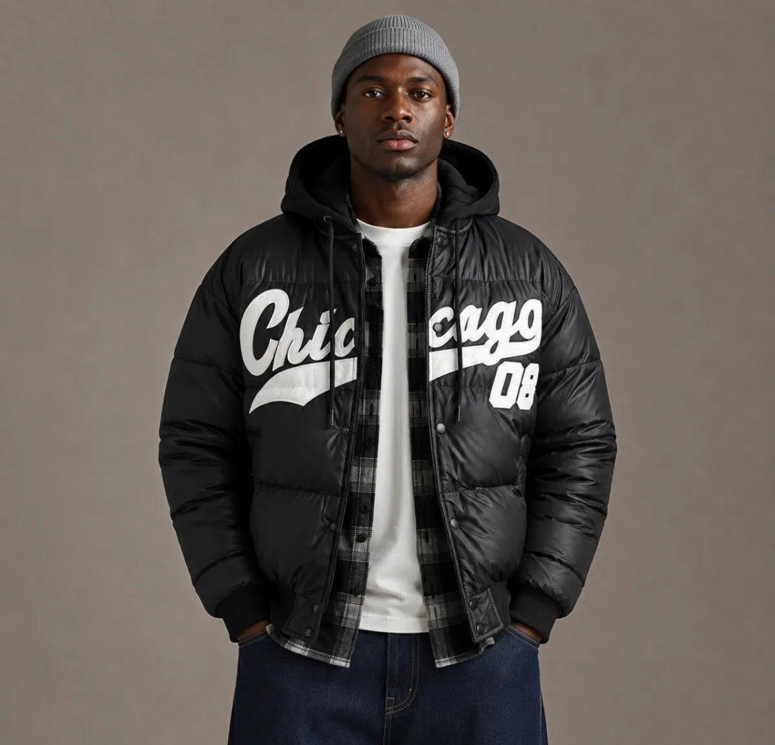 Doudoune à capuche amovible homme KZ DIFFUSION