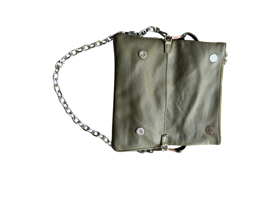 Pochette cuir de vachette grainé LOUISA LEE