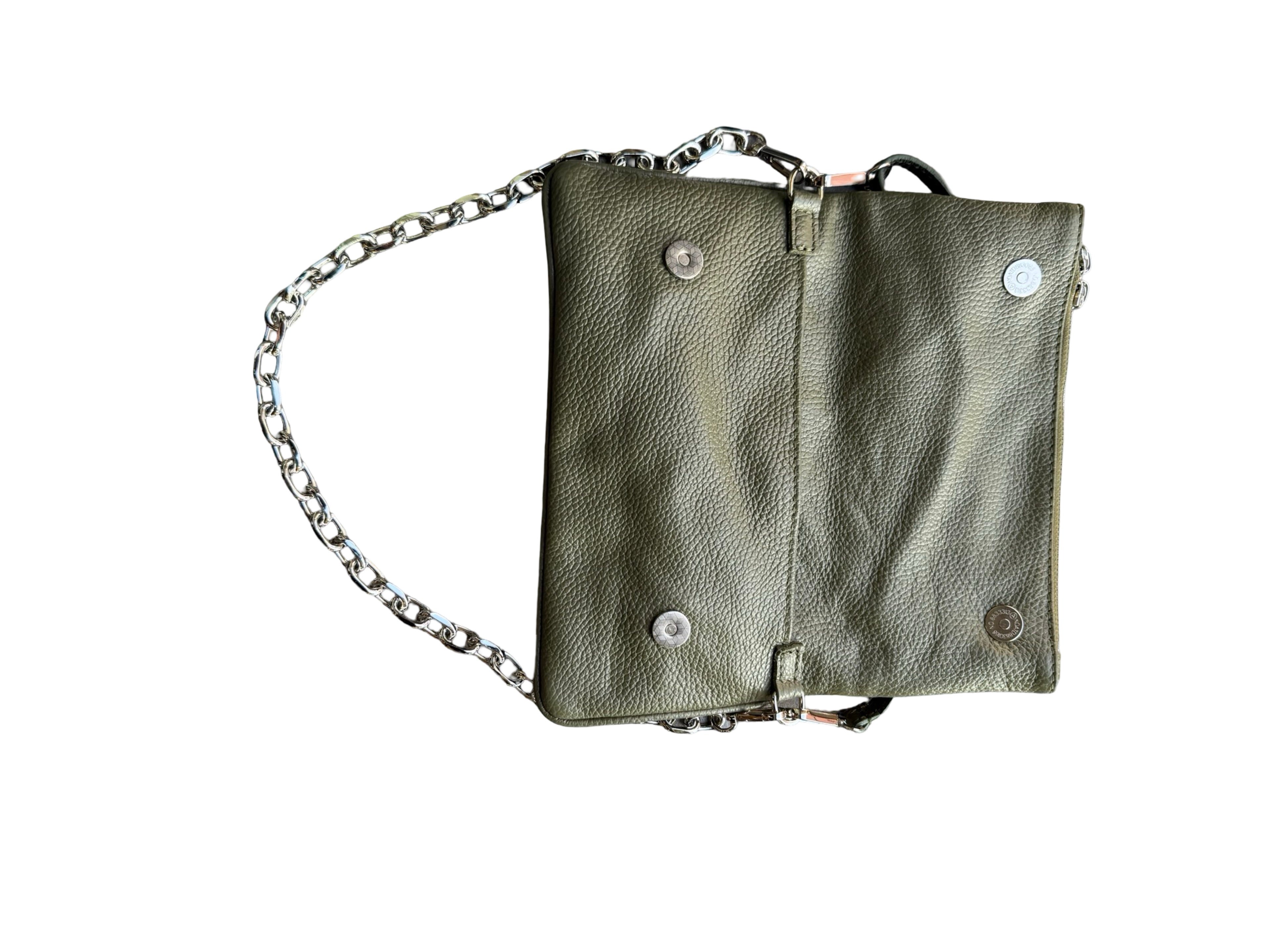 Pochette cuir de vachette grainé LOUISA LEE