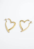 Boucles d'Oreilles Cœur Acier Inoxydable BYREN | ÉLINE L'ATELIER