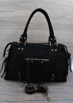 Sac à main cuir suède SYSTYLE
