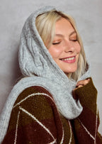 Bonnet écharpe 2-en-1 en laine BYREN | ÉLINE L'ATELIER