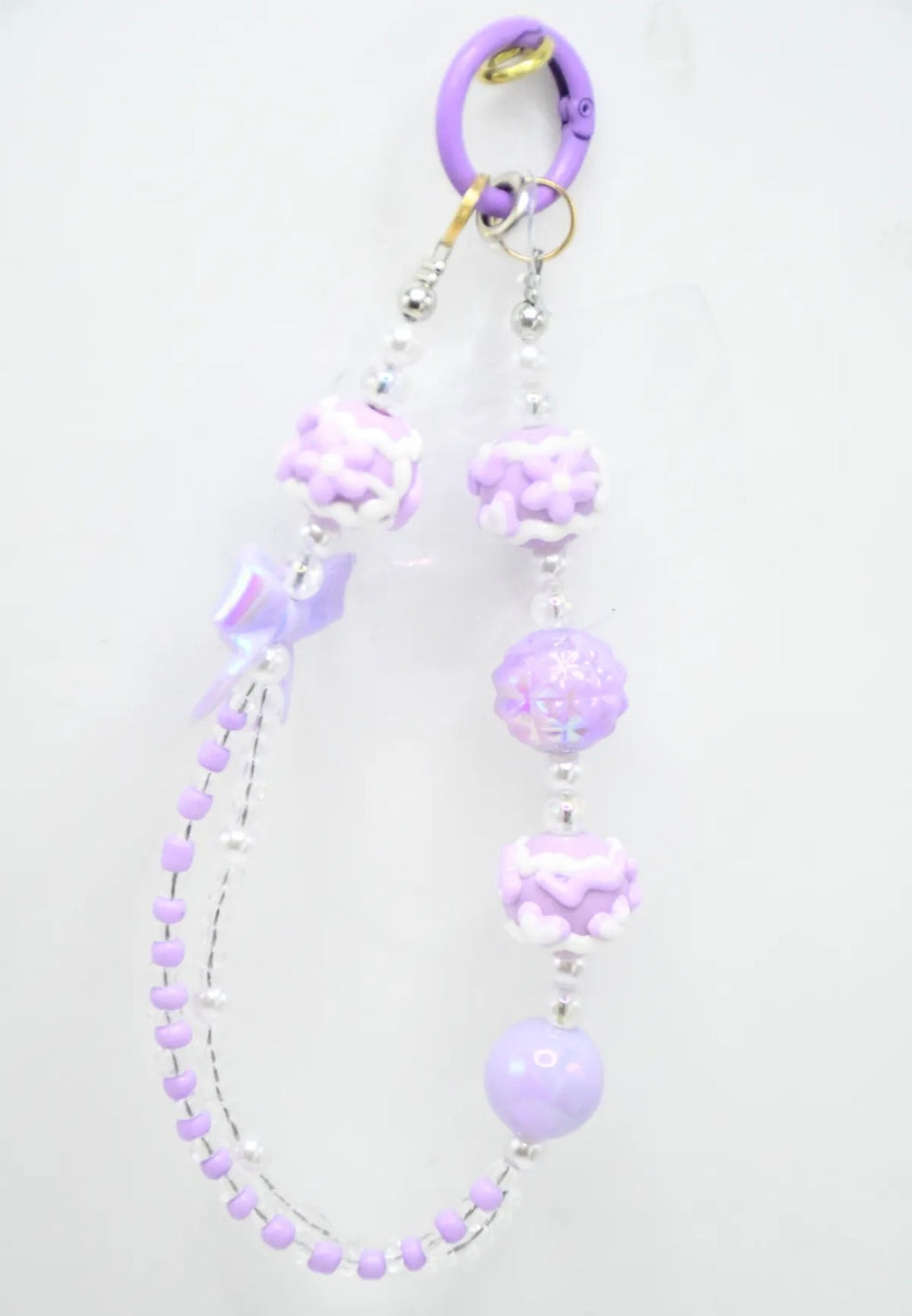 Chaîne de Portable Perles et Charms Kawaii Pastel ROSA