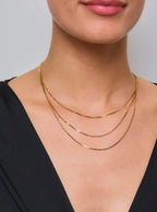 Collier trois rangs doré ÉLINE L'ATELIER