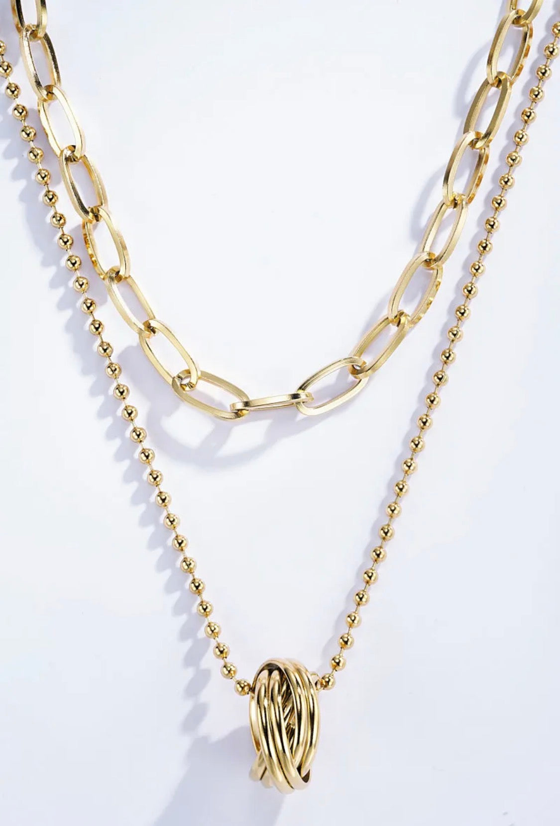 Collier Double Rang Doré BYREN | ÉLINE L'ATELIER