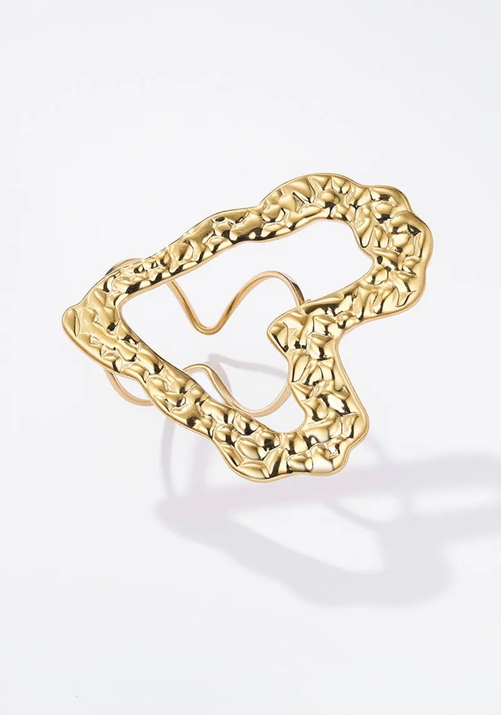 Bague Grand Cœur Acier Inoxydable BYREN | ÉLINE L'ATELIER