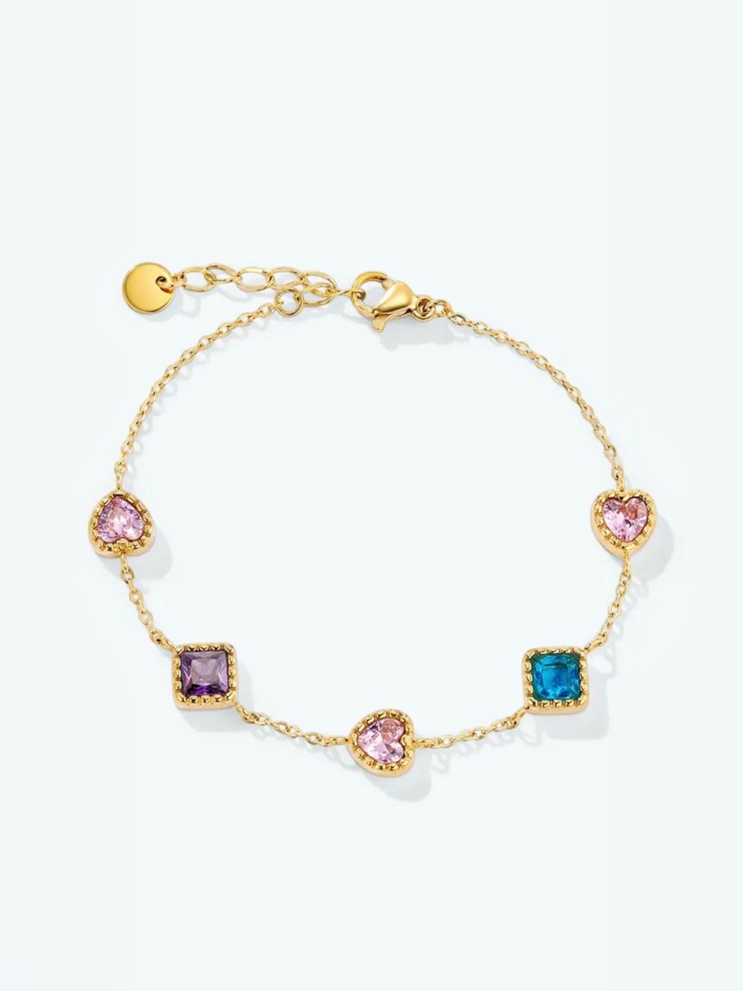 Bracelet chaîne pierres multicolores BYREN | ÉLINE L'ATELIER