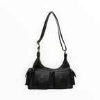 Sac bandoulière cargo cuir grainé LOUISA LEE - Sacs - LOUISA LEE