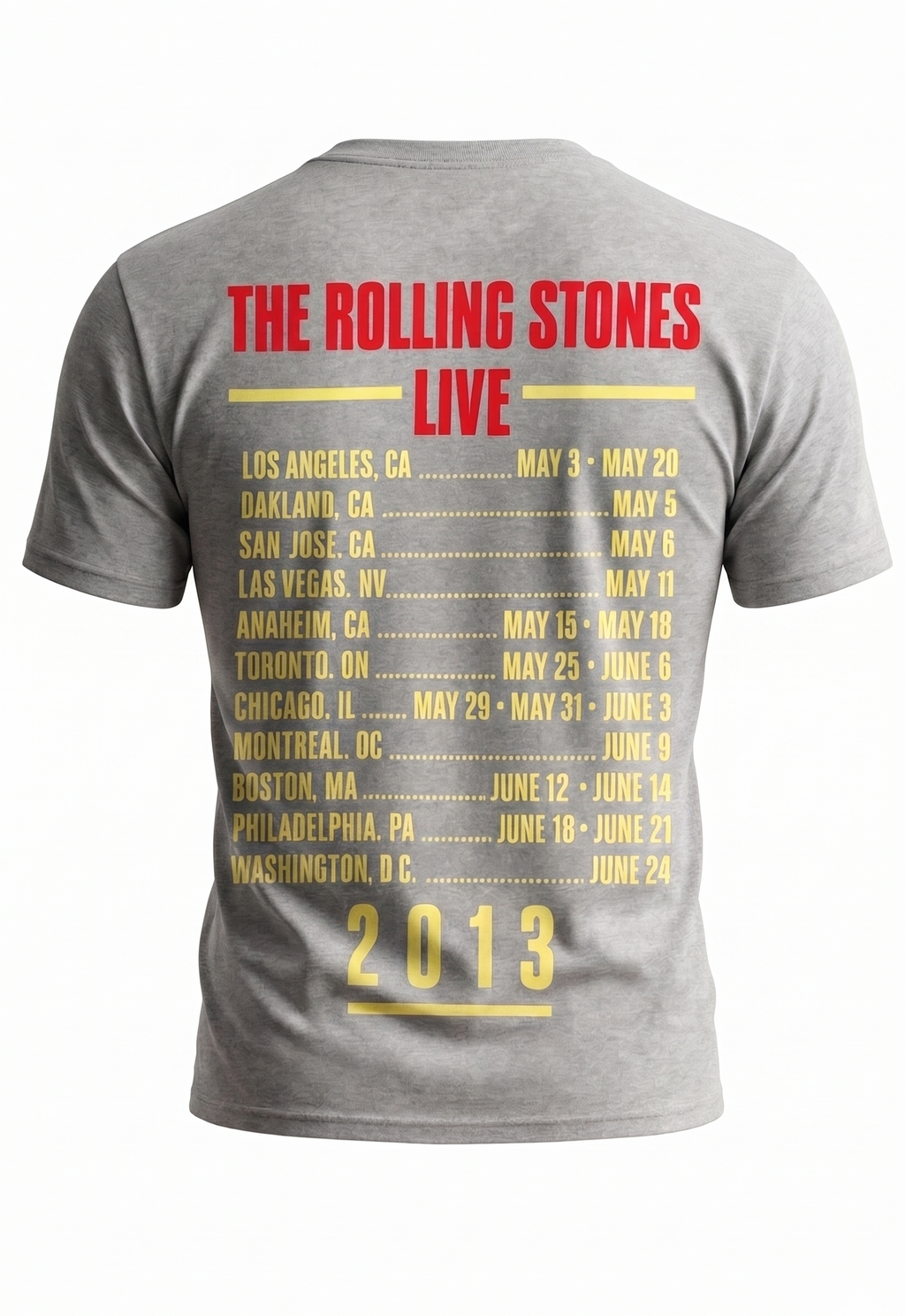 T-shirt homme Rolling Stones - Logo langue 50e anniversaire