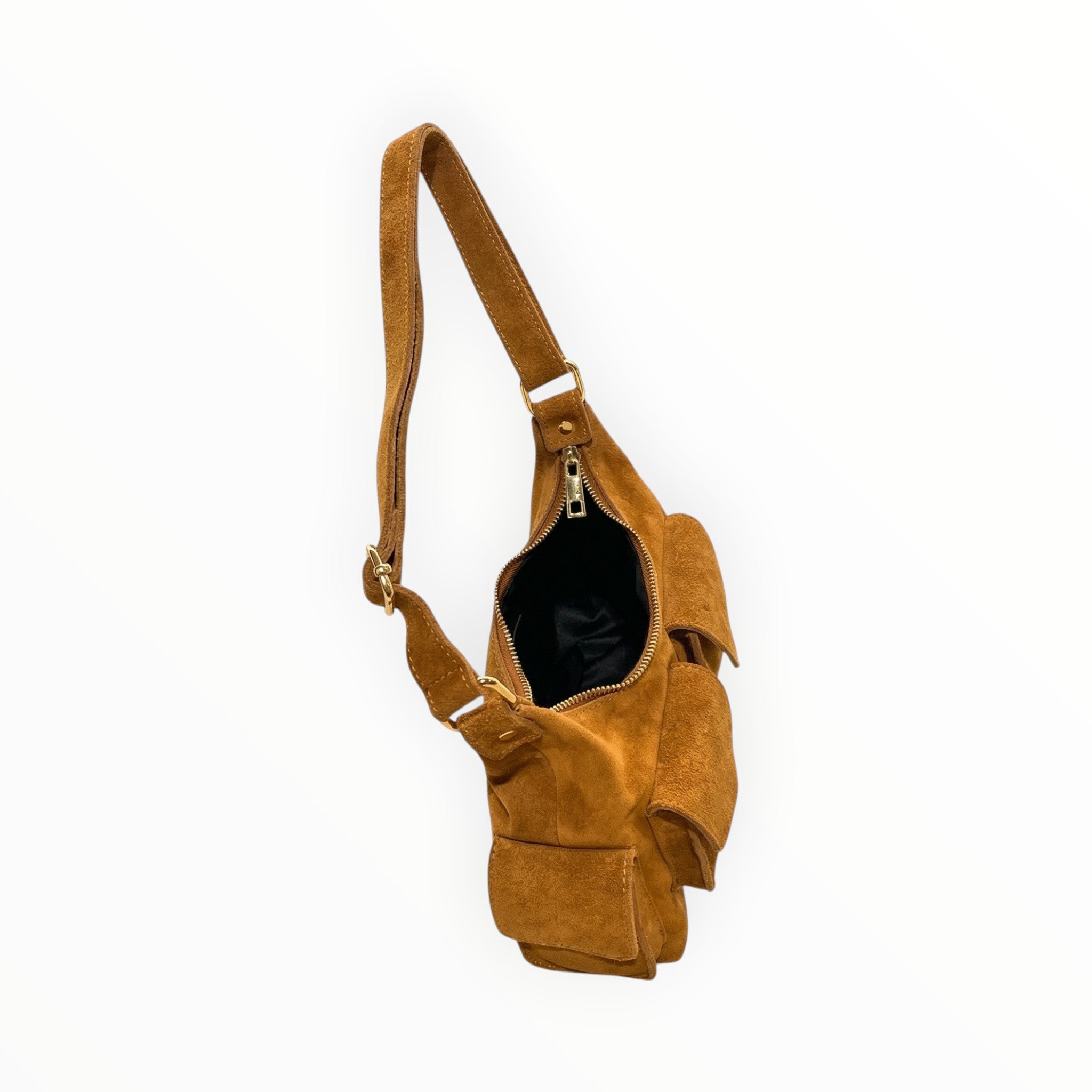 Sac bandoulière cuir suédé DOLLAR LOUISA LEE - Sacs - LOUISA LEE