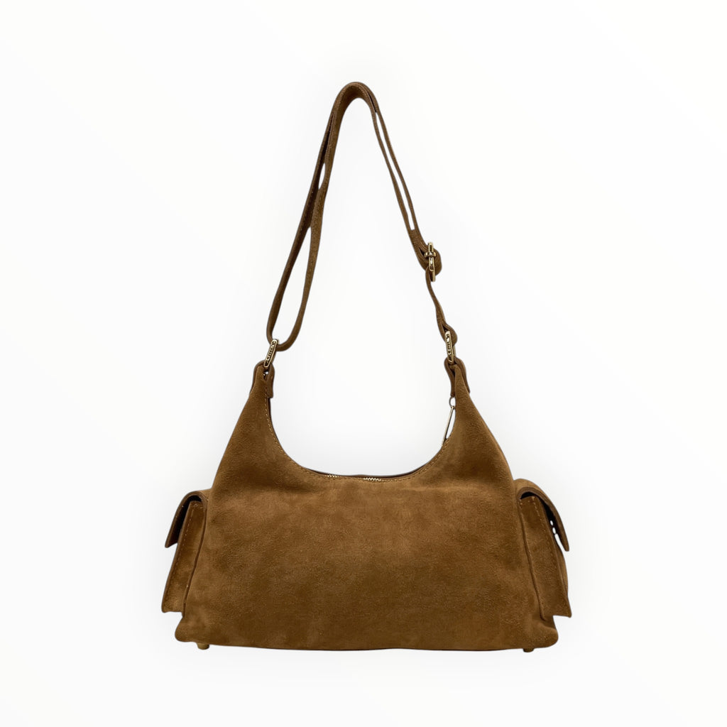 Sac bandoulière cuir suédé DOLLAR LOUISA LEE - Sacs - LOUISA LEE